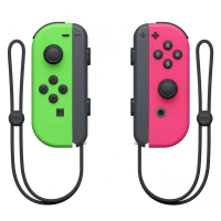 foto геймпад nintendo switch joy-con (neon green /neon pink), пара