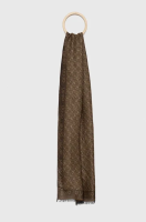 foto шарф liu jo жіночий колір коричневий візерунок