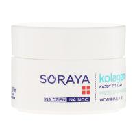foto зволожувальний крем для обличчя soraya collagen & argan moisturizing cream проти зморщок, 50 мл