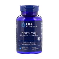 foto харчова добавка в капсулах life extension neuro-mag magnesium l-threonate магній l-треонат, 90 шт