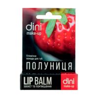 foto гігієнічна помада для губ dini lip balm полуниця, 4.5 г