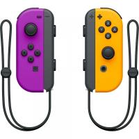 foto геймпад nintendo switch joy-con (neon purple/neon orange), пара