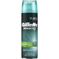foto гель для гоління gillette mach 3 sensitive для чутливої ​​шкіри 200 мл (7702018837816)