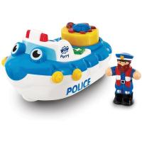 foto механічна іграшка для ванної wow toys police boat perry поліцейська човен (10347)