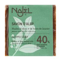 foto алеппське мило najel aleppo soap 40% bay laurel oil для чутливої шкіри, 185 г