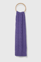 foto шарф liu jo жіночий колір фіолетовий однотонний