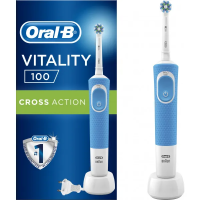 foto уцінка - зубная щетка электрическая oral-b braun vitality d100.413.1 pro crossaction blue