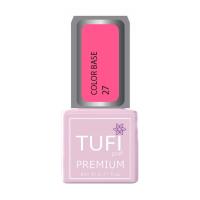 foto база для гель-лаку tufi profi premium color base 027 фламінго, 8 мл