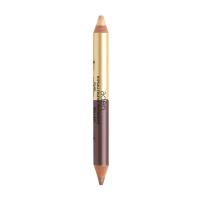 foto двоколірний олівець-тіні для повік aden jumbo twin pearl eyeshadow gold-brown, 4.11 г