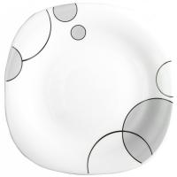 foto тарілка десертна vittora v-215sgb сірі бульбашки square 215 мм