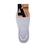 foto шкарпетки-сліди чоловічі amigo ss17 сірий меланж, розмір 25