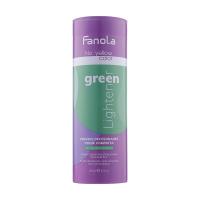 foto пудра для освітлення волосся fanola no yellow green lightener powder зелена, 450 г