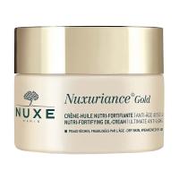 foto живильний олійний крем для обличчя nuxe nuxuriance gold nutri-fortifying oil-cream з підсилювальним ефектом для сухої шкіри, 50 мл