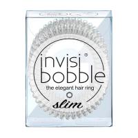 foto резинка-браслет для волосся invisibobble slim crystal clear, 3 шт