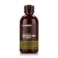 foto чоловічий шампунь для волосся та тіла mr.scrubber man hair&body shampoo 2 in 1, 250 мл