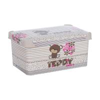 foto контейнер для зберігання violet house decor teddy з кришкою, 230*295*395 мм, 20 л
