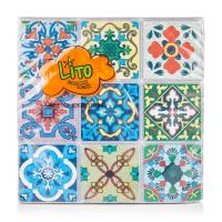 foto cерветка декоративна lito мозаїка 3-шарова, 33*33, 18 шт