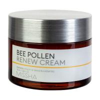 foto оновлювальний крем для обличчя missha bee pollen renew cream на основі бджолиного пилку, 50 мл