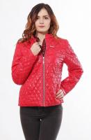 foto женская демисезонная куртка саша 1-р красный размер 52