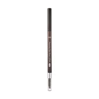 foto тонкий олівець для брів etude house drawing slim eyebrow зі щіточкою, 6 soft black, 0.05 г