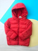 foto теплая куртка f&f для мальчика 5 лет красная на рост 110 см