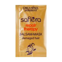 foto бальзам-маска demira professional saflora repair therapy balsam-mask для пошкодженого волосся, 15 мл (саше)
