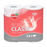 foto туалетний папір ruta classic rose, 2-шаровий, 4 шт