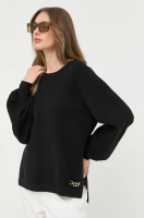 foto светр twinset жіночий колір чорний легкий