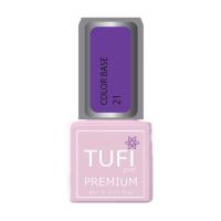 foto база для гель-лаку tufi profi premium color base 021 фіолет, 8 мл