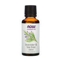 foto ефірна олія now foods essential oils 100% pure lavender & tea tree лаванди та чайного дерева, 30 мл