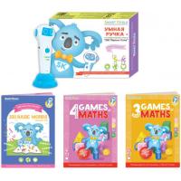 foto інтерактивна книга smart koala стартовий набір smart koala+книга інтерактивна english 1 сезон + ігри математики 3, 4 сезон (sks0bw1gm34)