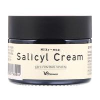 foto саліциловий крем для обличчя elizavecca sesalo milky-wear salicyl cream з ефектом пілінгу, 50 мл