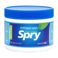 foto натуральні драже spry peppermint mints sugar free з м'ятою перцевою та ксилітом, без цукру, 240 шт