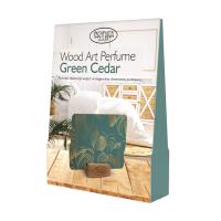 foto аромат для дому pachnaca szafa wood art perfume green cedar, 13.5*8.5 см