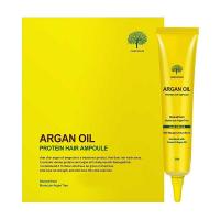 foto сироватка для волосся char char argan oil protein hair ampoule з аргановою олією, 5*15 мл