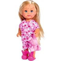 foto міні-лялька набір steffi еві "легке одужання" зі зміною кольору, в ліжку з іграшкою і аксес., (5733407)