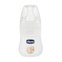 foto дитяча пластикова пляшечка для годування chicco micro силіконова соска, нормальний потік, від 0 міс, 60 мл (70701.30)