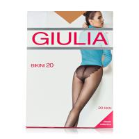 foto колготки жіночі giulia bikini з ажурними трусиками, 20 den, caramel, розмір 2