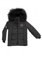 foto куртка by-gazi с логотипом еврозима черная 158 см (sl-06-03)
