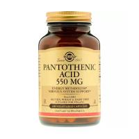 foto харчова добавка solgar pantothenic acid пантотенова кислота 550 мг, 100 шт
