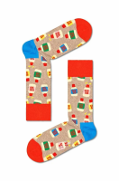 foto шкарпетки happy socks light brown колір бежевий