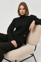 foto вовняний светр twinset жіночий колір чорний легкий гольф