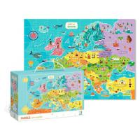 foto пазли картонні (5-7 років) dodo карта європи, англ версія (300124)