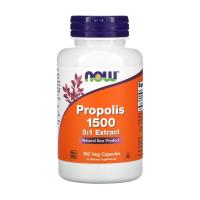 foto харчова добавка в капсулах now foods propolis 1500 5:1 extract, прополіс 1500 5:1, 100 шт