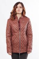 foto женская демисезонная куртка саша 2-р коричневый размер 44