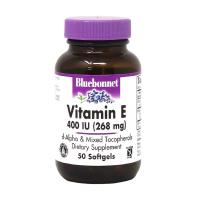 foto харчова добавка вітаміни в капсулах bluebonnet nutrition vitamin e вітамін e 400 мо, 50 шт