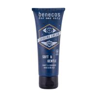 foto чоловічий крем для гоління benecos for men only shaving cream, 75 мл