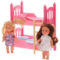 foto міні-лялька набір steffi еві з двоспальним ліжком, (5733847)