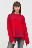 foto светр з домішкою кашеміру twinset жіночий колір червоний