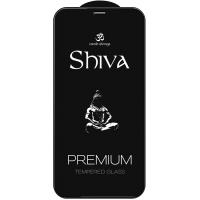 foto захисне скло shiva (full cover) (тех.пак) для iphone 12 pro (чорний) 1101357